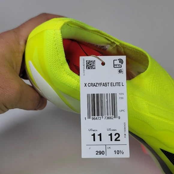 Adidas X Crazyfast Elite LL FG Yellow Soccer Cleats Mens Size 11 IG0612 New Boot